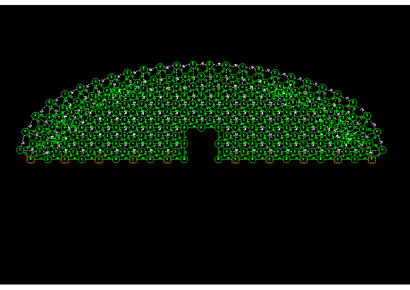 昌平锡林浩特91跨，1000米长干煤棚网架设计