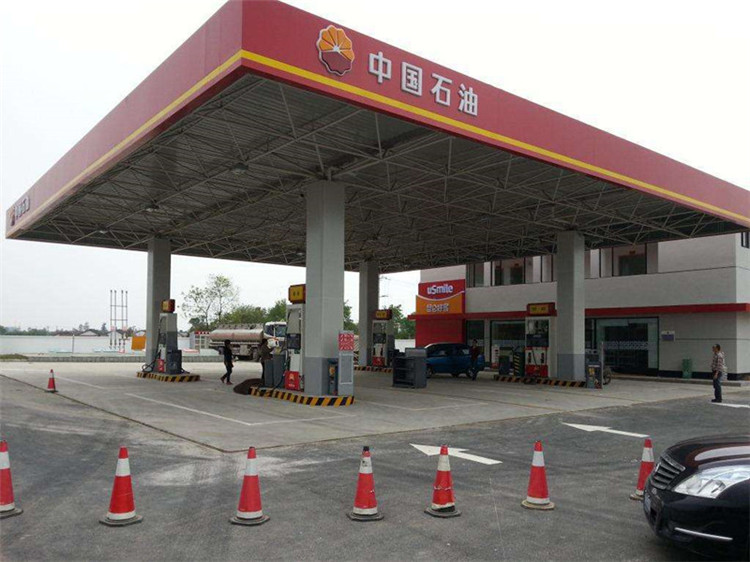 昌平加油站钢结构网架案例20